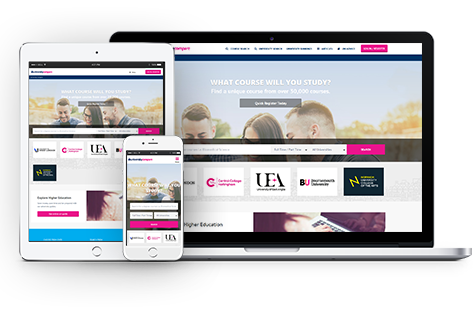 university compare website mobile app